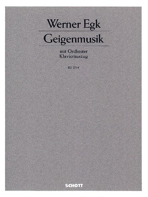 Geigenmusik, mit Orchester, violin and orchestra, piano reduction with solo part. 9790001037969