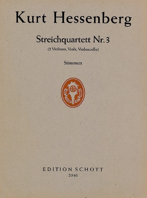 String quartet No. 3 op. 33, set of parts