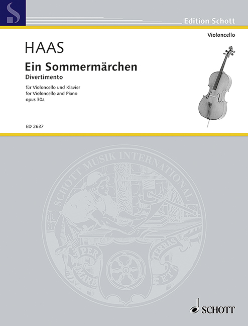 Ein Sommermärchen op. 30, Divertimento, cello and piano. 9790001038768