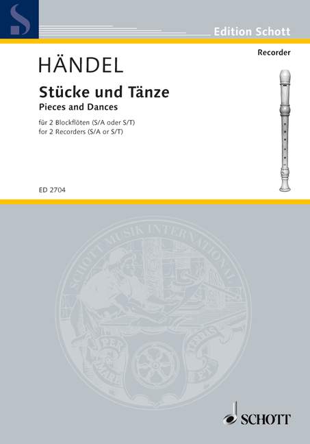 Piece and Dance, 2 recorders (S/A or S/T), performance score