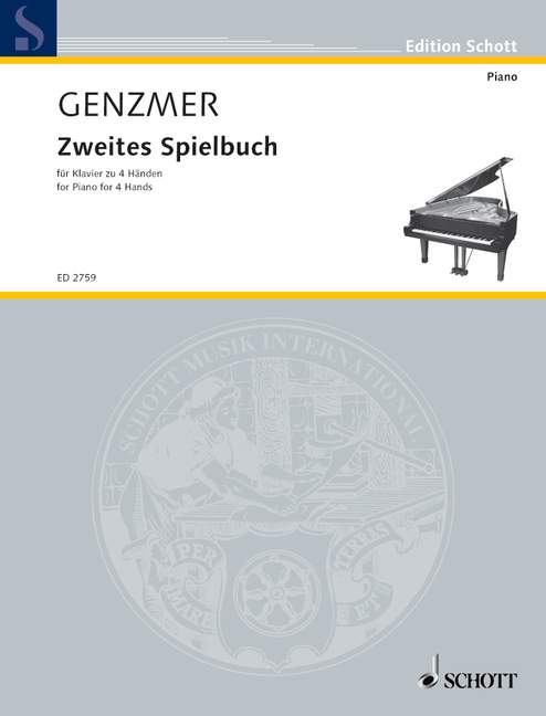 Second book GeWV 383, piano (4 hands). 9790001039697