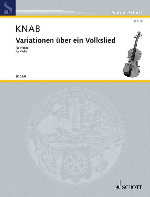 Variationen über ein Volkslied, violin