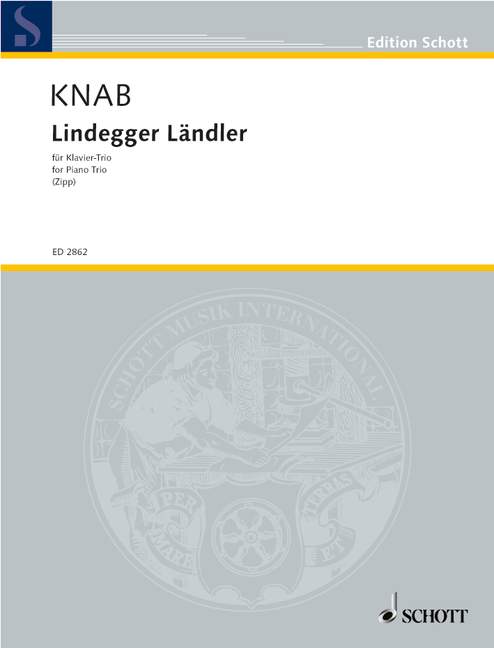 Lindegger Ländler, Piano Trio, score and parts