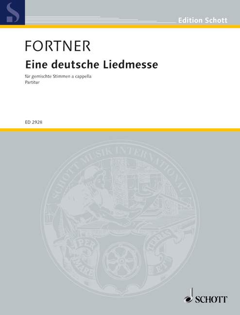 Eine deutsche Liedmesse, mixed choir (SSATB), choral score. 9790001040518