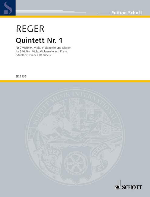 Quintet No. 1 C Minor o.Op., Nachgelassenes Klavierquintett ohne Opus, score and parts