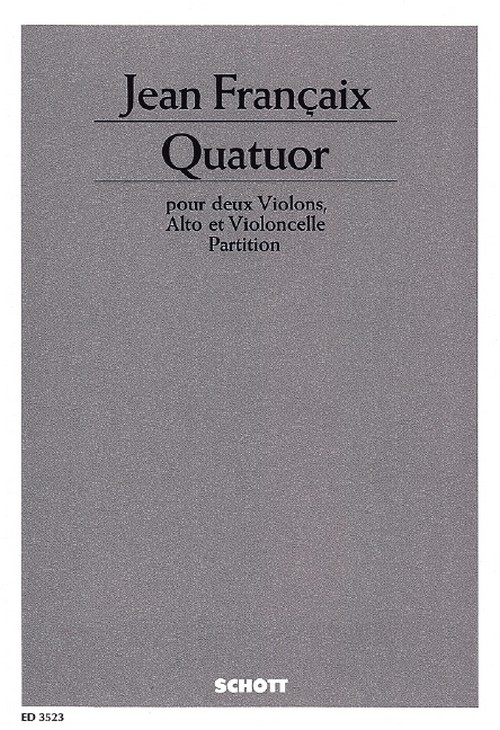 Quartet, for two violins, violo and violoncello, study score. 9790001043151