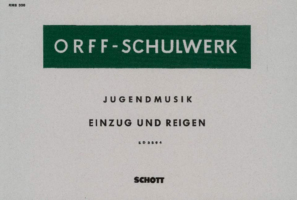 Einzug und Reigen, recorders (SSSAATB), guitar, cello, bass and percussion, performance score. 9790001043342