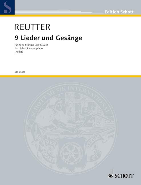 Neun Lieder und Gesänge op. 59, high Voice Part and Piano