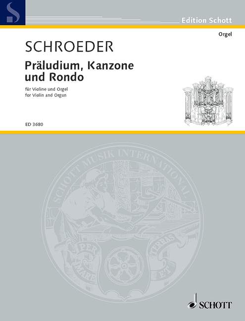 Präludium, Kanzone und Rondo, violin and organ. 9790001044004