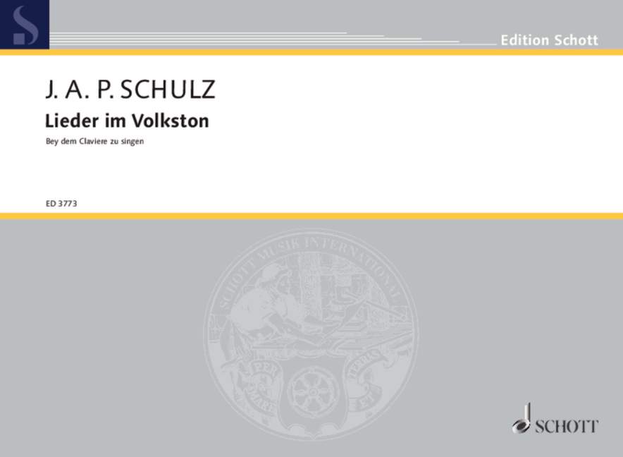 Lieder im Volkston, (bey dem Claviere zu singen), Piano