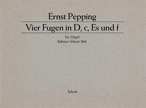 Four Fugues in D, C, E flat and F, Organ. 9790001045179