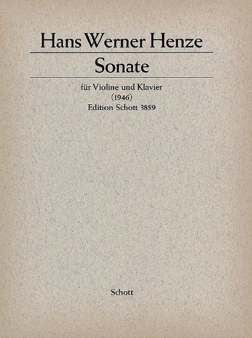 Sonata, for violin and piano