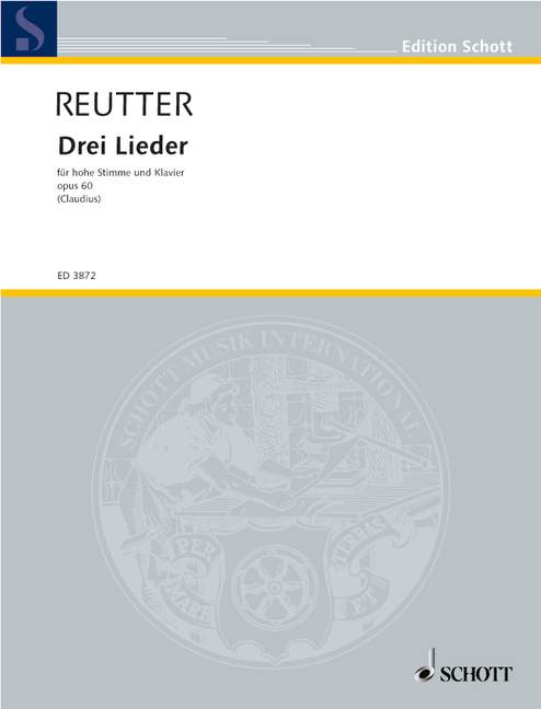 Drei Lieder op. 60, high Voice Part and Piano