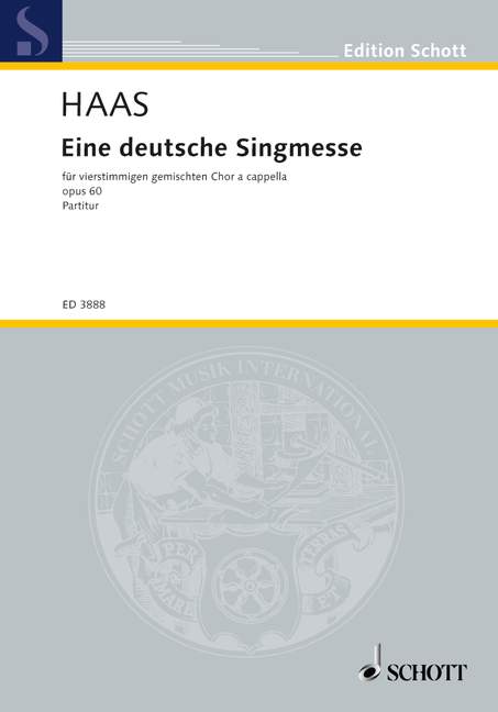 Eine deutsche Singmesse op. 60, mixed choir (SATB), choral score. 9790001143073