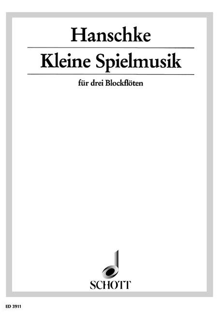 Kleine Spielmusik, 3 recorders (SSA), performance score