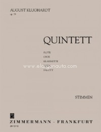 Quintett, op. 79: Flöte, Oboe, Klarinette, Horn, Fagott, Stimmen (Set of Parts). 9790010131122