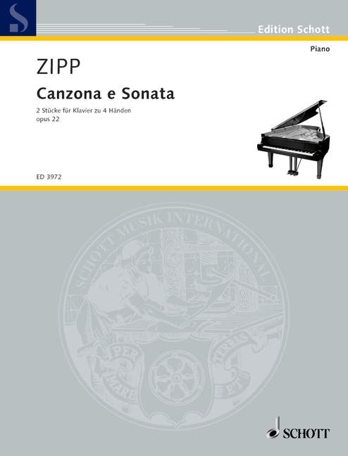 Canzona and Sonata op. 22, piano (4 hands)