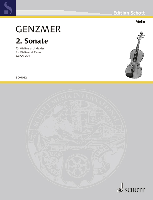 2. Sonata GeWV 224, violin and piano. 9790001048057