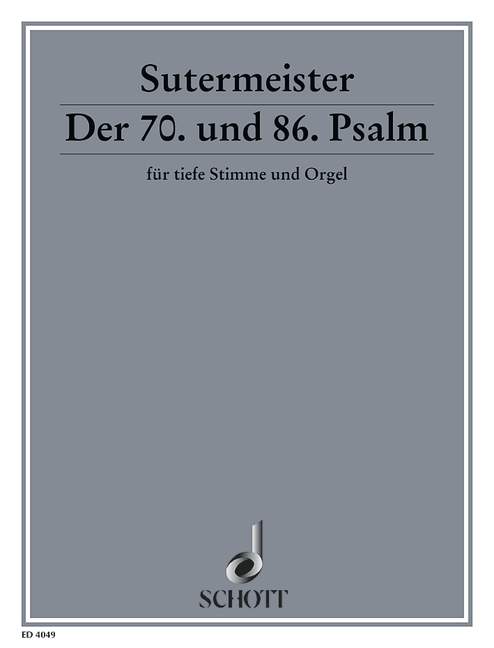 Der 70. und 86. Psalm, Eile, eile, eile, Gott, mich zu erretten, voice and organ