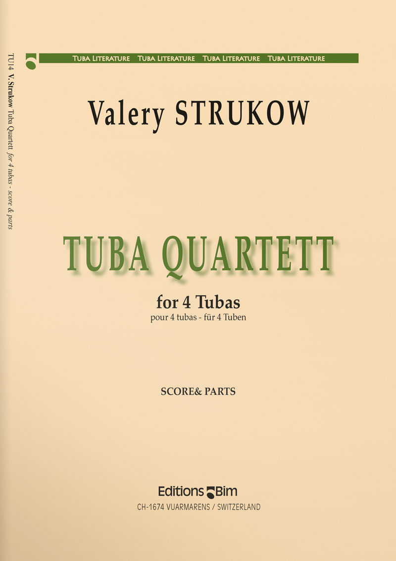 Tuba Quartett, for 4 Tubas, Score & Parts