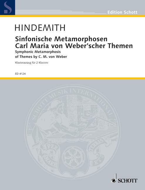 Symphonic Metamorphosis, of Themes by C.M. von Weber, Orchestra, vocal/piano score. 9790001048767