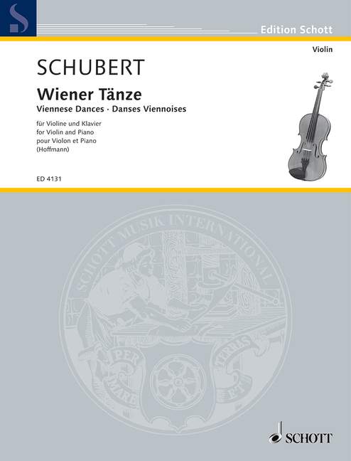 Wiener Tänze, Walzer, Deutsche Tänze und Ländler, violin and piano. 9790001048835 Wiener Tänze, Walzer, Deutsche Tänze und Ländler, violin and piano. 9790001048835