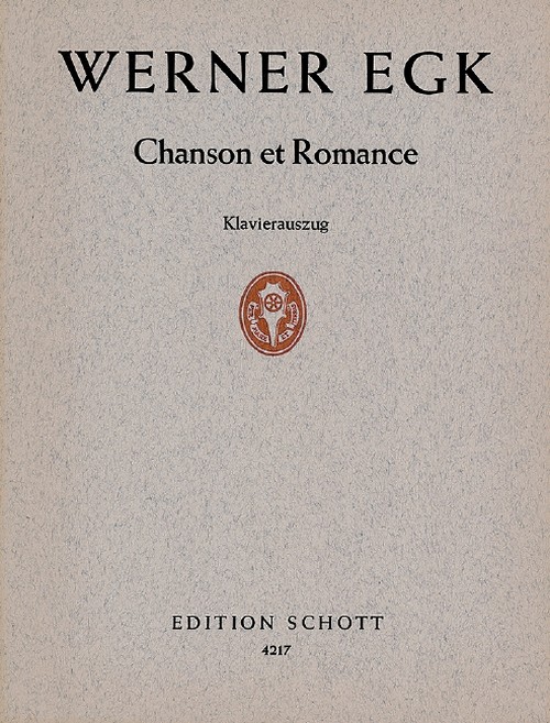 Chanson et Romance, der Anthologie La Femme et l'amour von André Lejard entnommen, high Soprano and Orchestra, vocal/piano score. 9790001049306