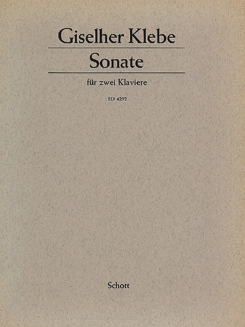 Sonata op. 4, 2 pianos (4 hands). 9790001050579