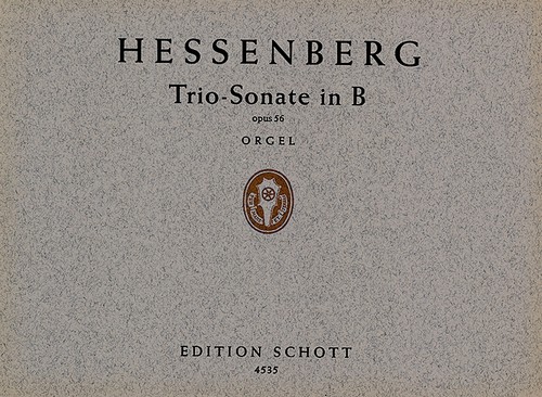 Trio Sonata in B op. 56, organ