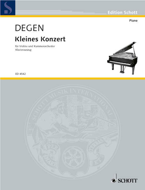 Kleines Konzert, violin and chamber orchestra, piano reduction with solo part. 9790001053303