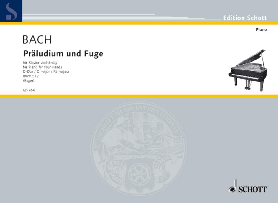 Präludium und Fuge D BWV 532, piano (4 hands)