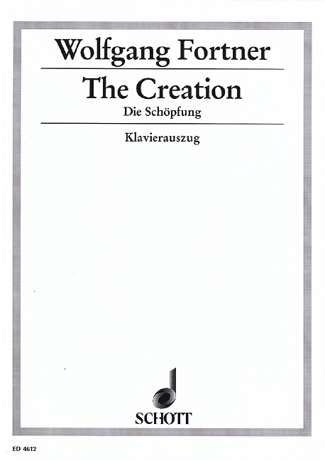 The Creation - Die Schöpfung, medium voice and orchestra, vocal/piano score