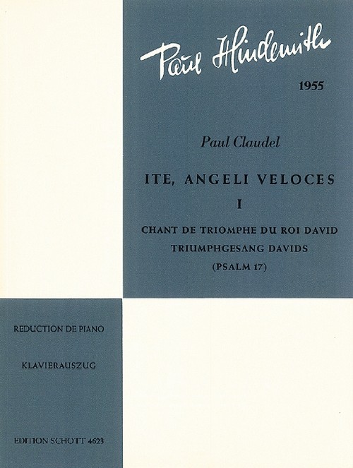Ite, angeli Veloces, Kantate in 3 Teilen, mixed choir (SATB) with soloists (AT), folk choir, orchestra and wind band; organ ad lib., vocal/piano score