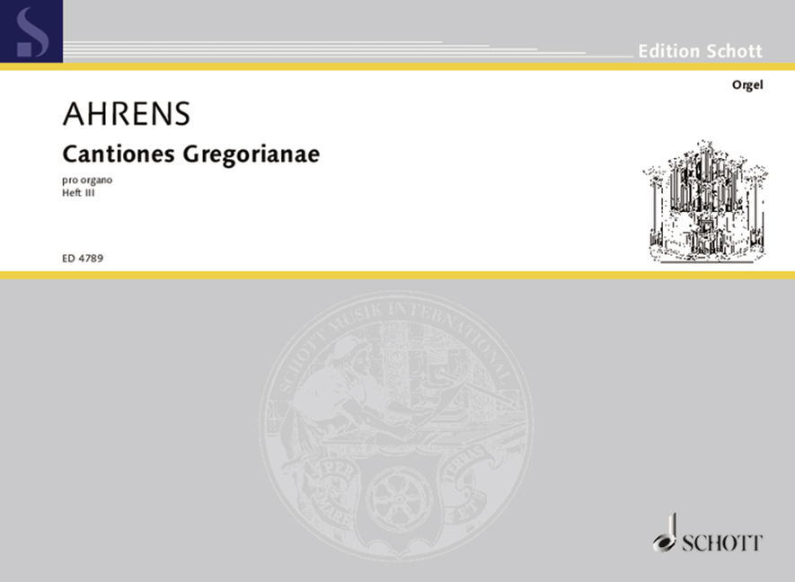 Cantiones Gregorianae pro organo Band 3