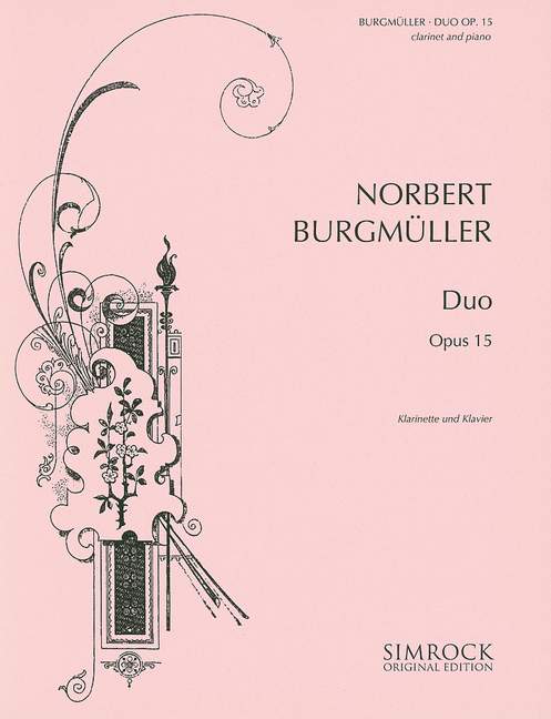 Duo Op. 15, for Clarinet and Piano = Duo Op. 15, für Klarinette und Klavier. 9790221113184