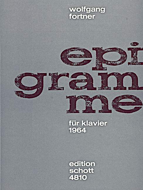 Epigramme, piano