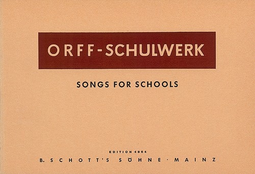 Songs for Schools, voice, recorders and percussion, score for voice and/or instruments