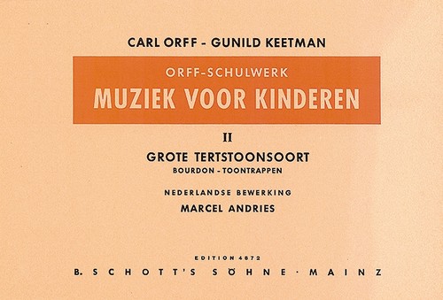 Muziek voor Kinderen Vol. 2, Grote Tertstoonsoort - Bourdon, voice, recorders and percussion, score for voice and/or instruments