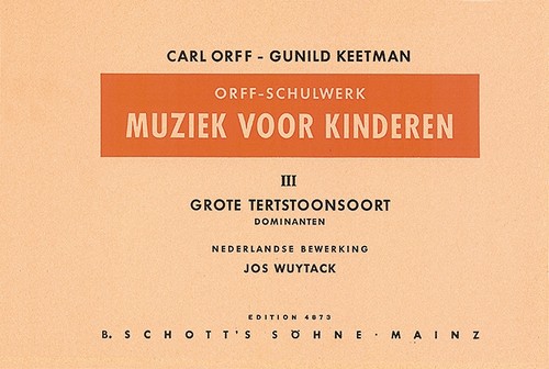 Muziek voor Kinderen Vol. 3, Grote Tertstoonsoort Dominanten, voice, recorders and percussion, score for voice and/or instruments