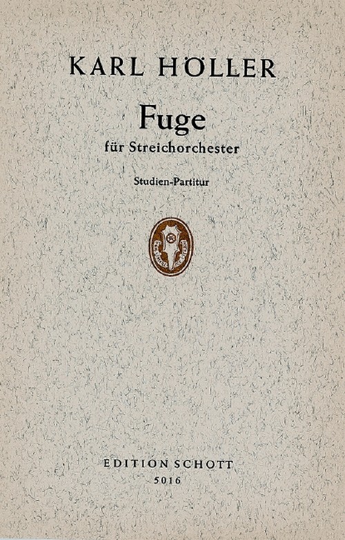 Fugue, string orchestra, study score. 9790001057523