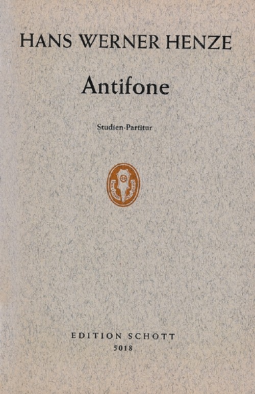 Antifone, 11 solostrings, wind instruments and percussion, study score