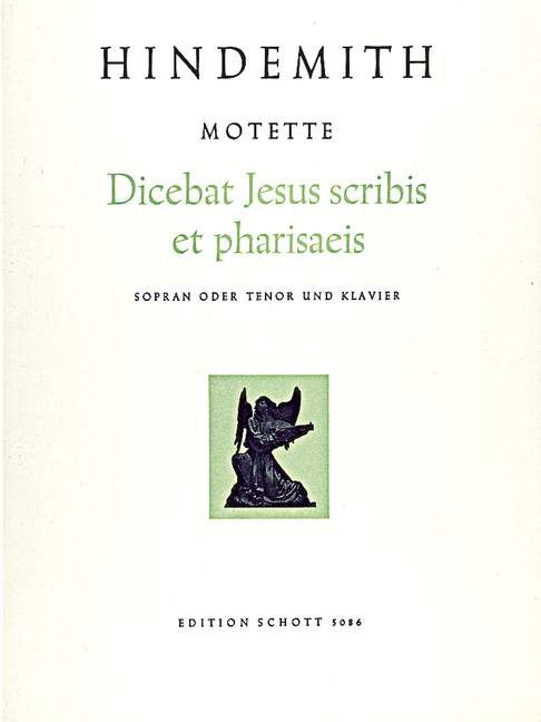 13 Motetten, Nr. 3 Dicebat Jesus scribis et pharisaeis (Matth. 23, 34-39), soprano or tenor and piano. 9790001058131