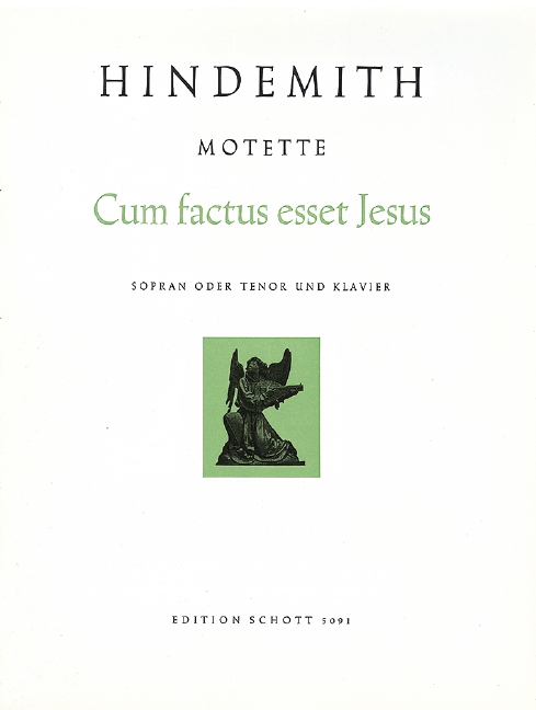 13 Motetten, Nr. 9 Cum factus esset Jesus (Luk. 2, 42-52), soprano or tenor and piano