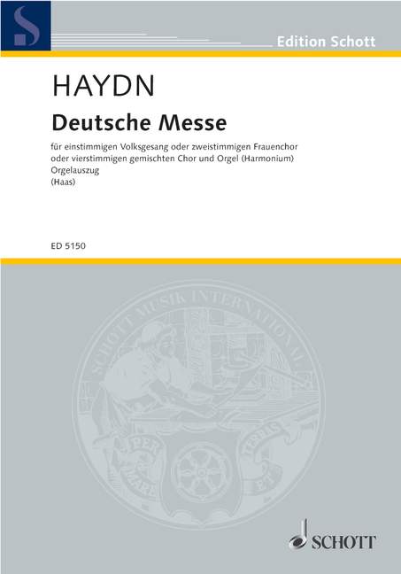 German Mass, female choir or children's choir (S or Mez) with organ, score