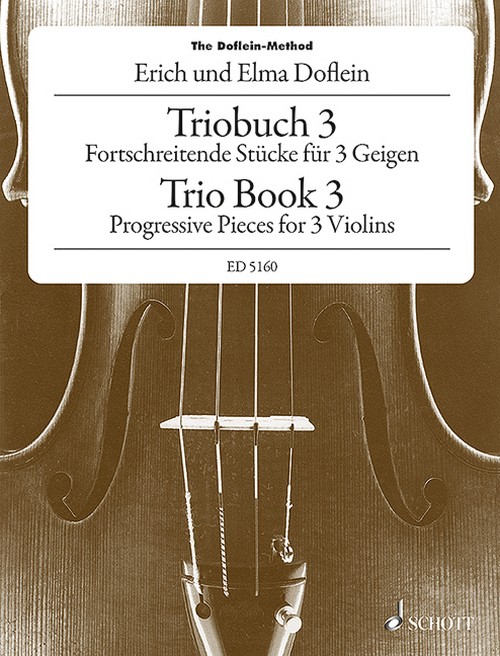 The Doflein-Method Band 3, Trio Book 3, 3 violins, performance score