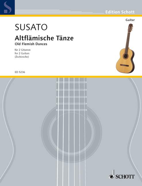 Altflämische Tänze, 2 guitars, performance score. 9790001059503