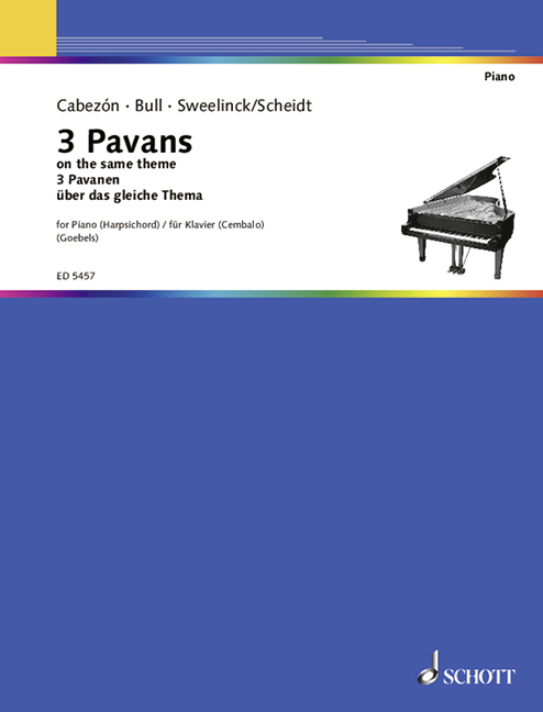 3 Pavans from the same theme, piano. 9790001061759