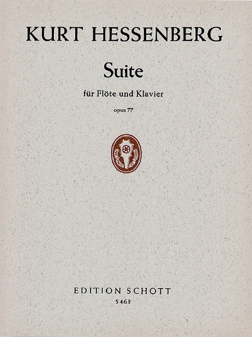 Suite op. 77, flute and piano. 9790001061803