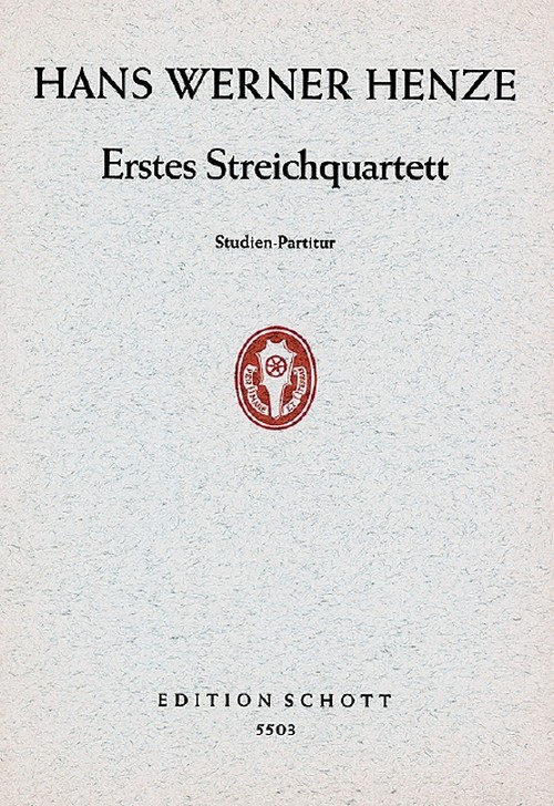 1. String Quartet, study score. 9790001062060