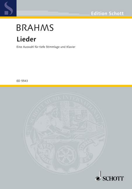 Lieder, Eine Auswahl, low voice and piano